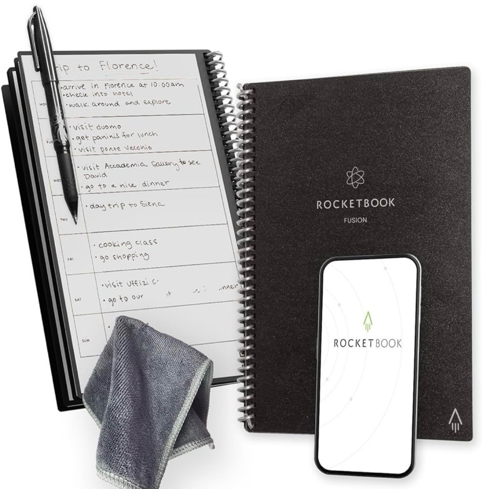 Fusion Smart Reusable Notebook - Black
